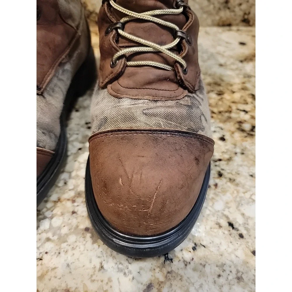 Red Wing Camouflage Steel Toe Work Safety Gore-Tex Hunting Boots 10D Vintage USA